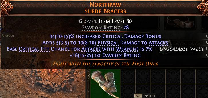 MMOJUGG Path of Exile 2 NORTHPAW SUEDE BRACERS#1151941 Funktion und Verwendung des Gegenstände